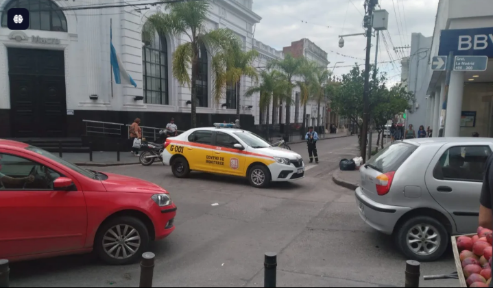 Foto escena de los hechos sobre calle Alvear